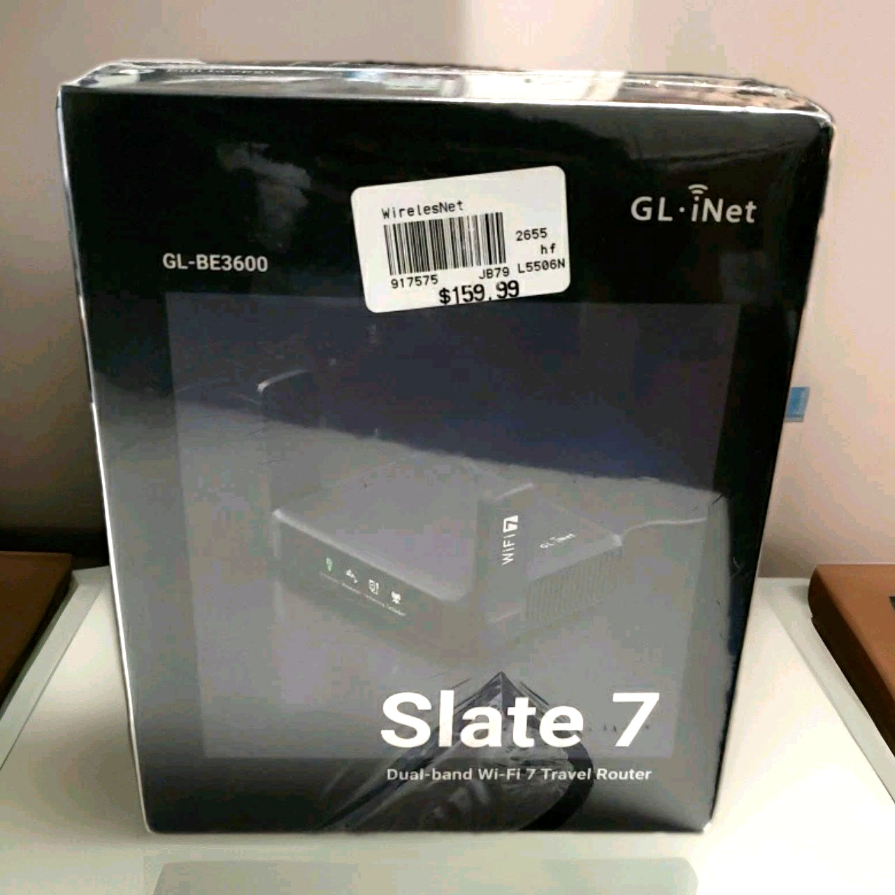 GL.iNet GL-BE3600 (Slate 7) Portable Travel Wireless Router Pocket Wi-Fi 7 VPN