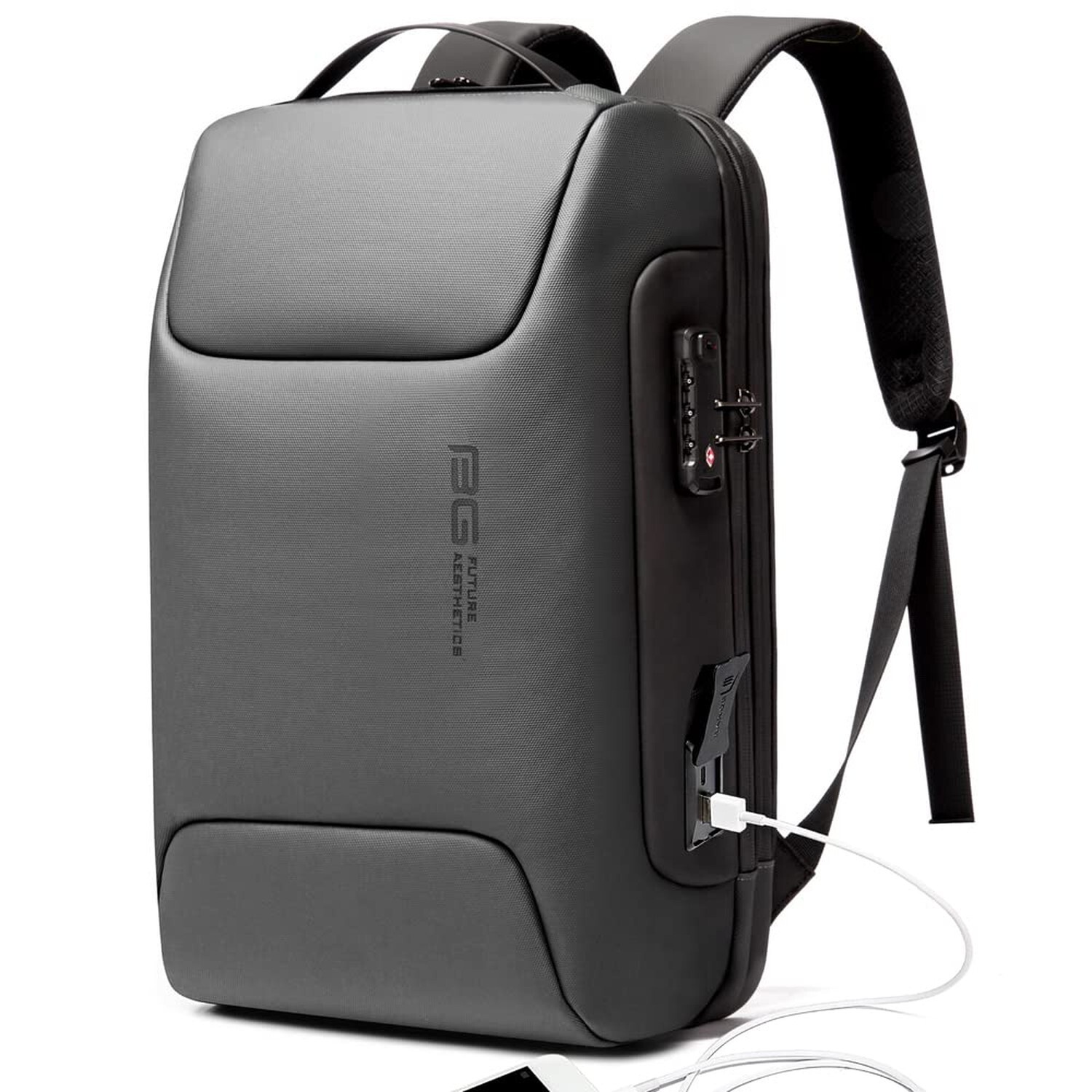 BANGE Anti Theft Backpack，Smart Business Laptop Fits 15.6 Inch Notebook, 