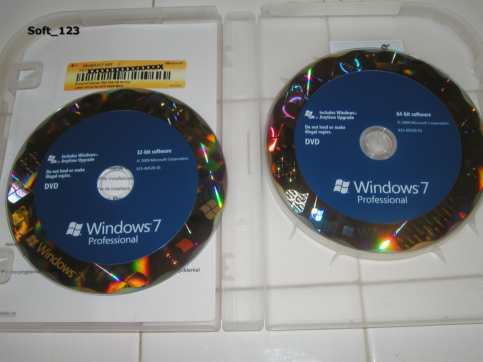 Microsoft Windows 7 Professional Full Retail Version 32 bit & 64 bit MS WIN PRO 