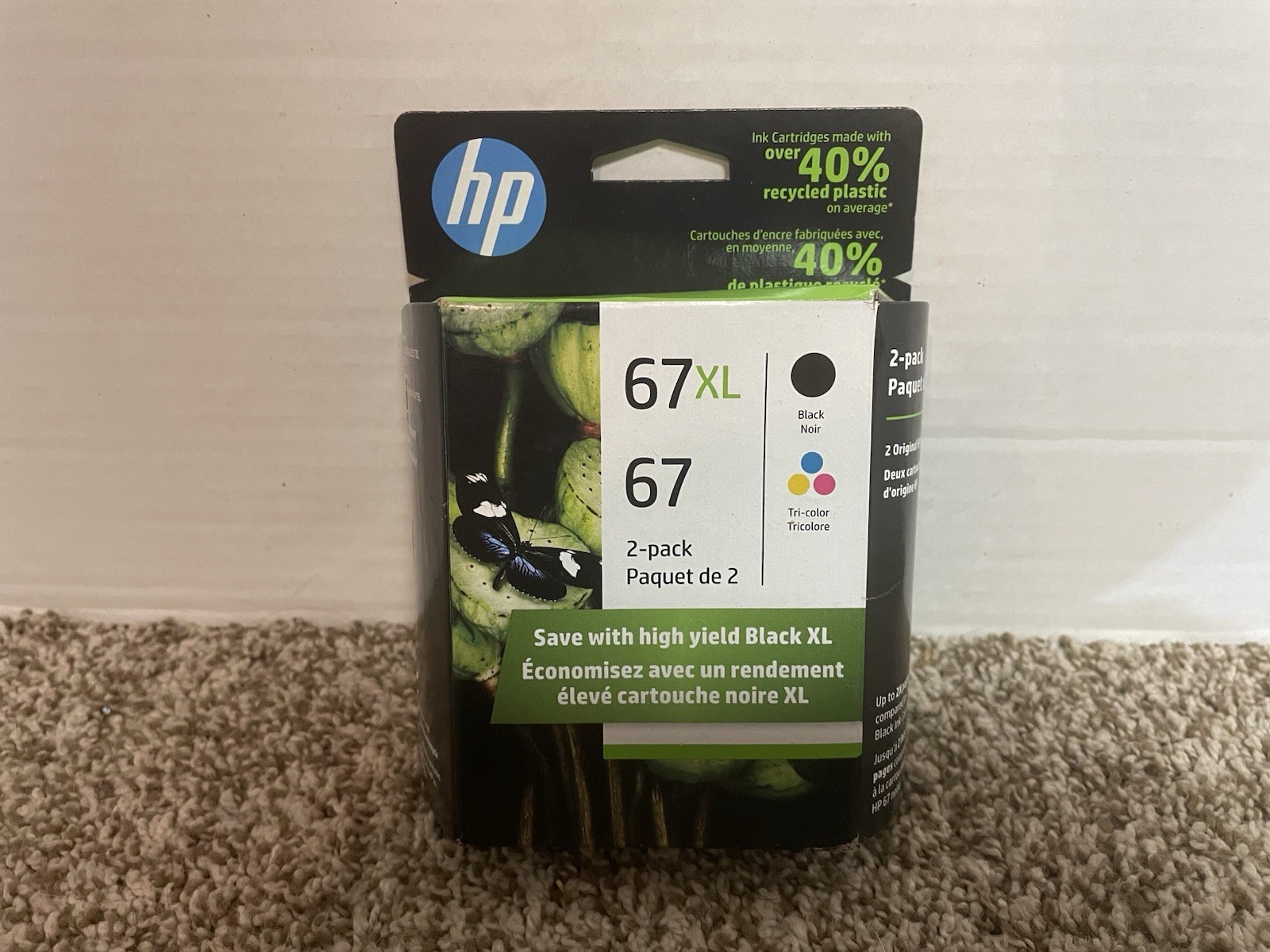 HP 67XL Black / 67 Color Ink Combo Set Exp. 2023 - NEW SEALED 