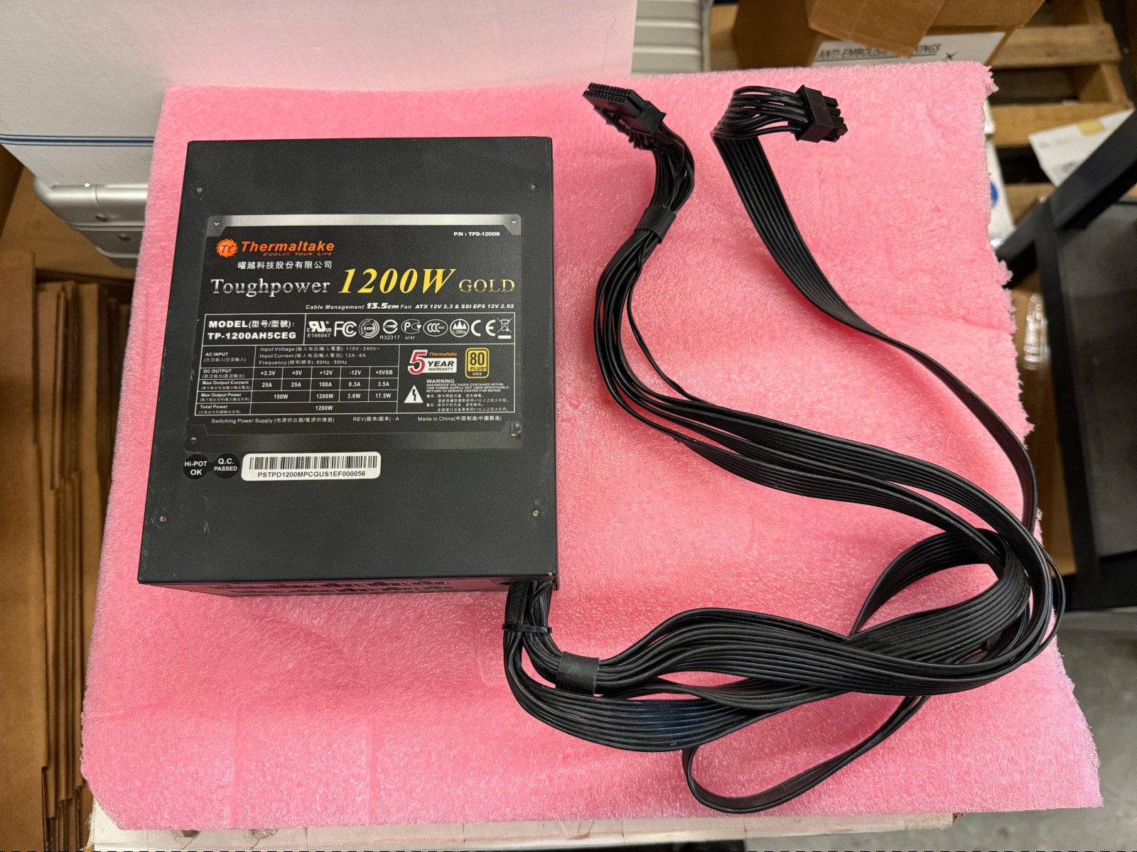 Thermaltake Toughpower 1200W Gold Modular PSU TPD-1200M TP-1200AH5CEG