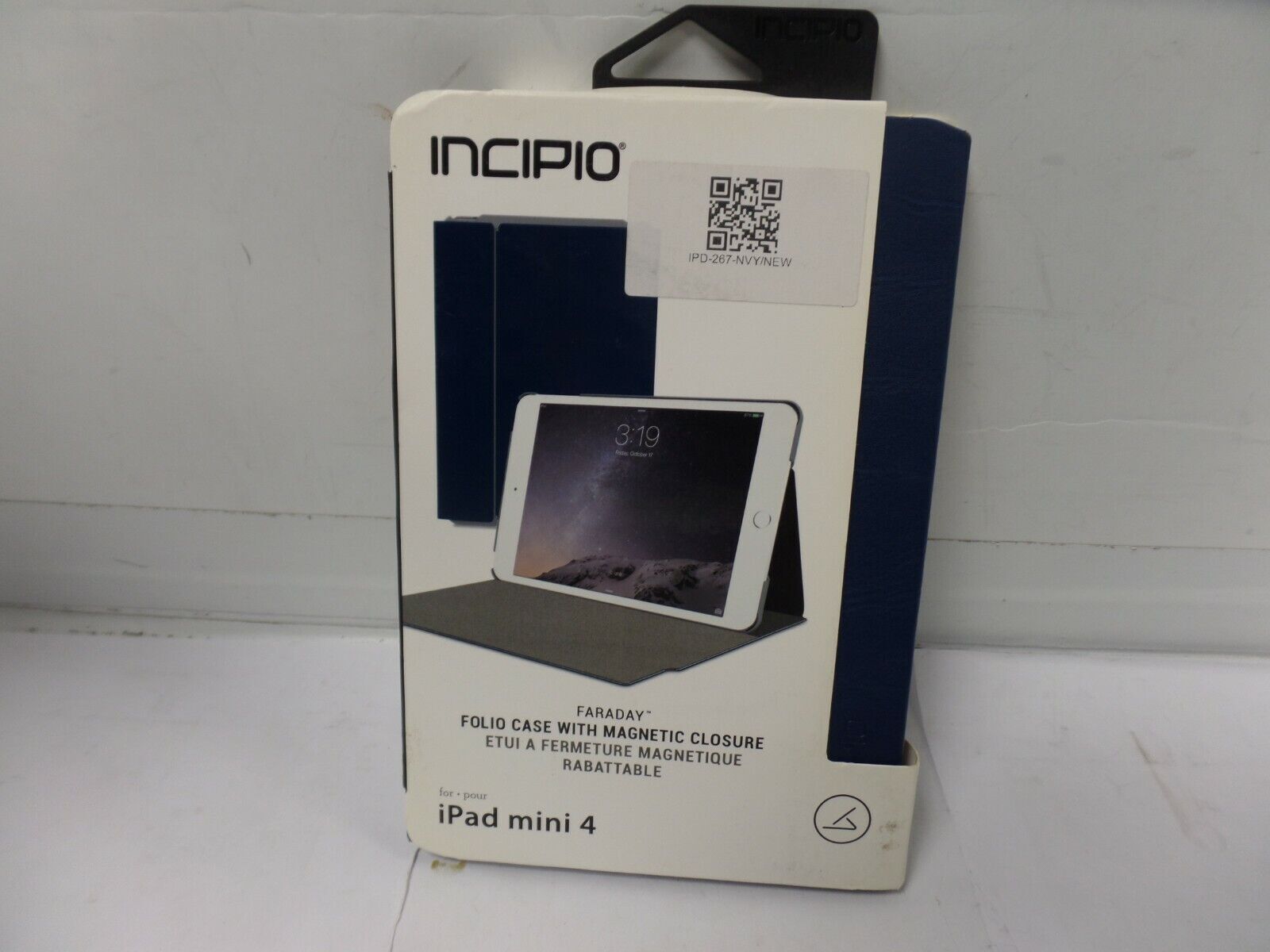 Incipio Faraday Leather Folio Impact Absorbing Hard Shell Case for iPad Mini 4