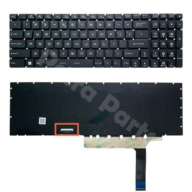 New MSI GE76 Raider US Layout Keyboard Backlit RGB 10UE 10UG 10UH 11UE MS-17K3