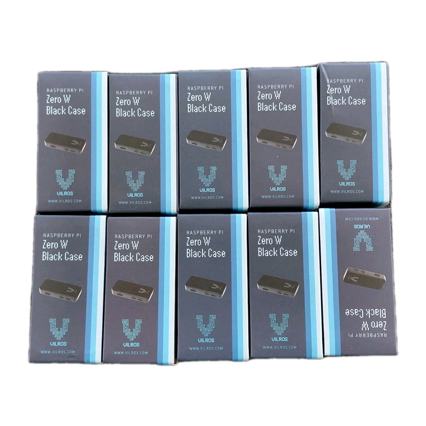 Lot of 100 Vilros Raspberry Pi Zero Zero W Black Case Please Read