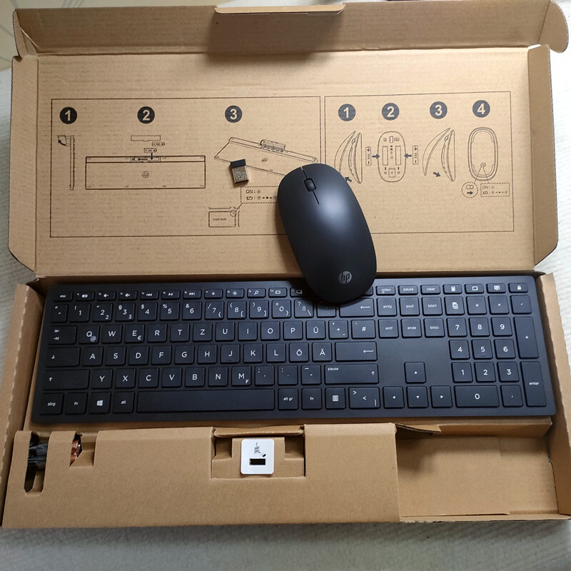 NEW 2.4G Wireless Keyboard Mouse Combo for HP Pavilion 800 HSA-P003K English