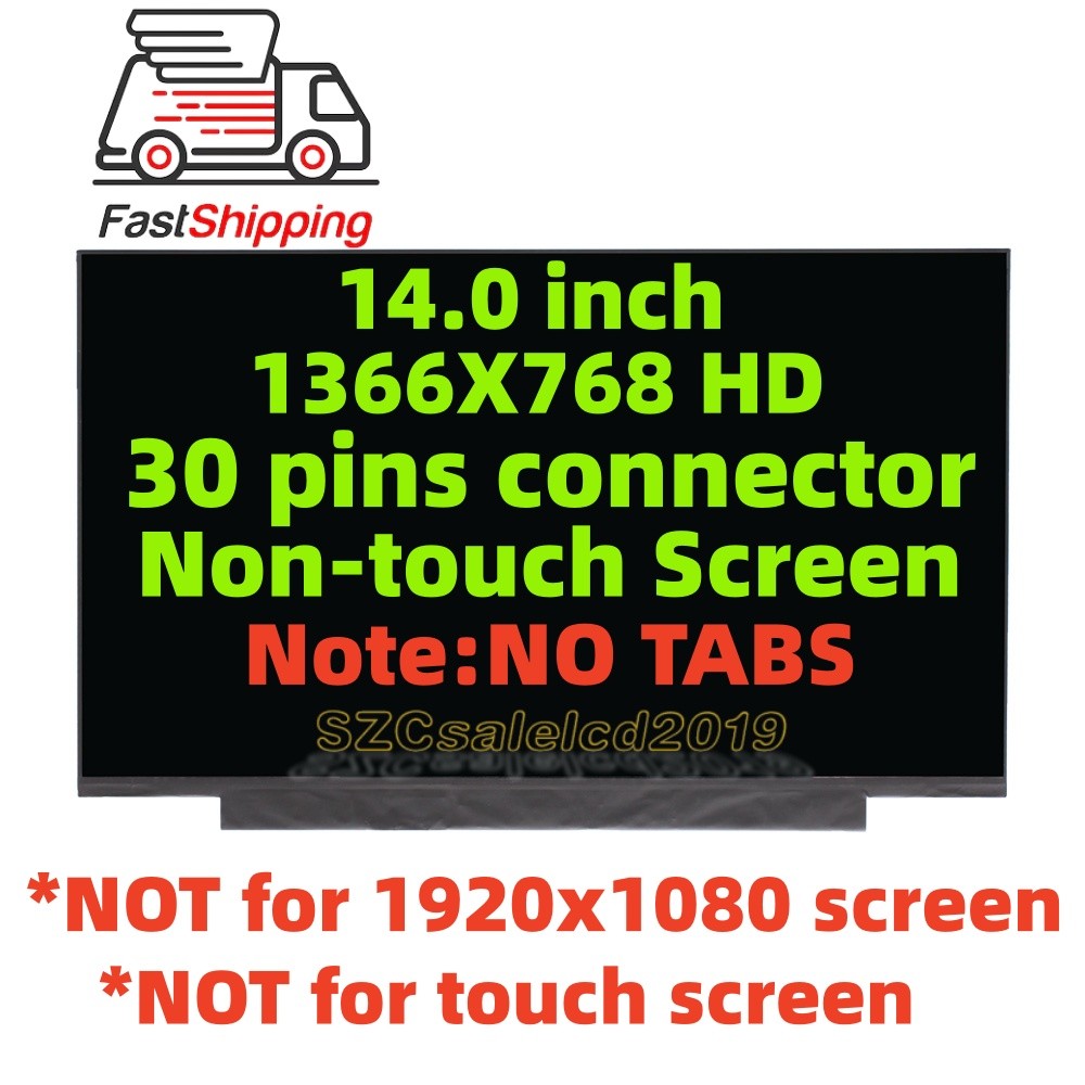 For HP 14-dq0703dx 14-dq5009nr (2024) LCD LED Screen 14" HD WXGA Display New HD