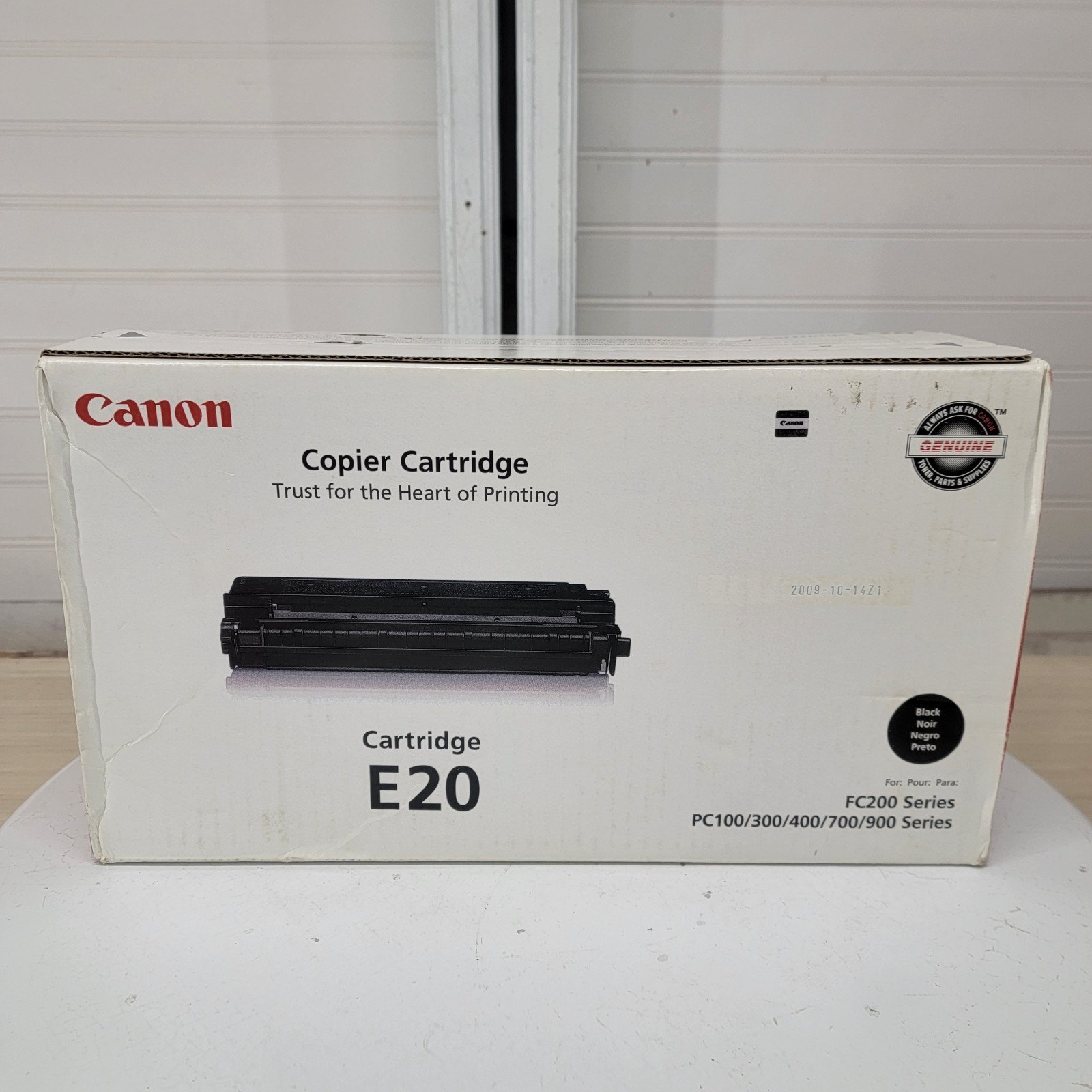 Genuine Canon E20 Copier Toner Cartridge Black NOS 2009 FC200 PC100–900