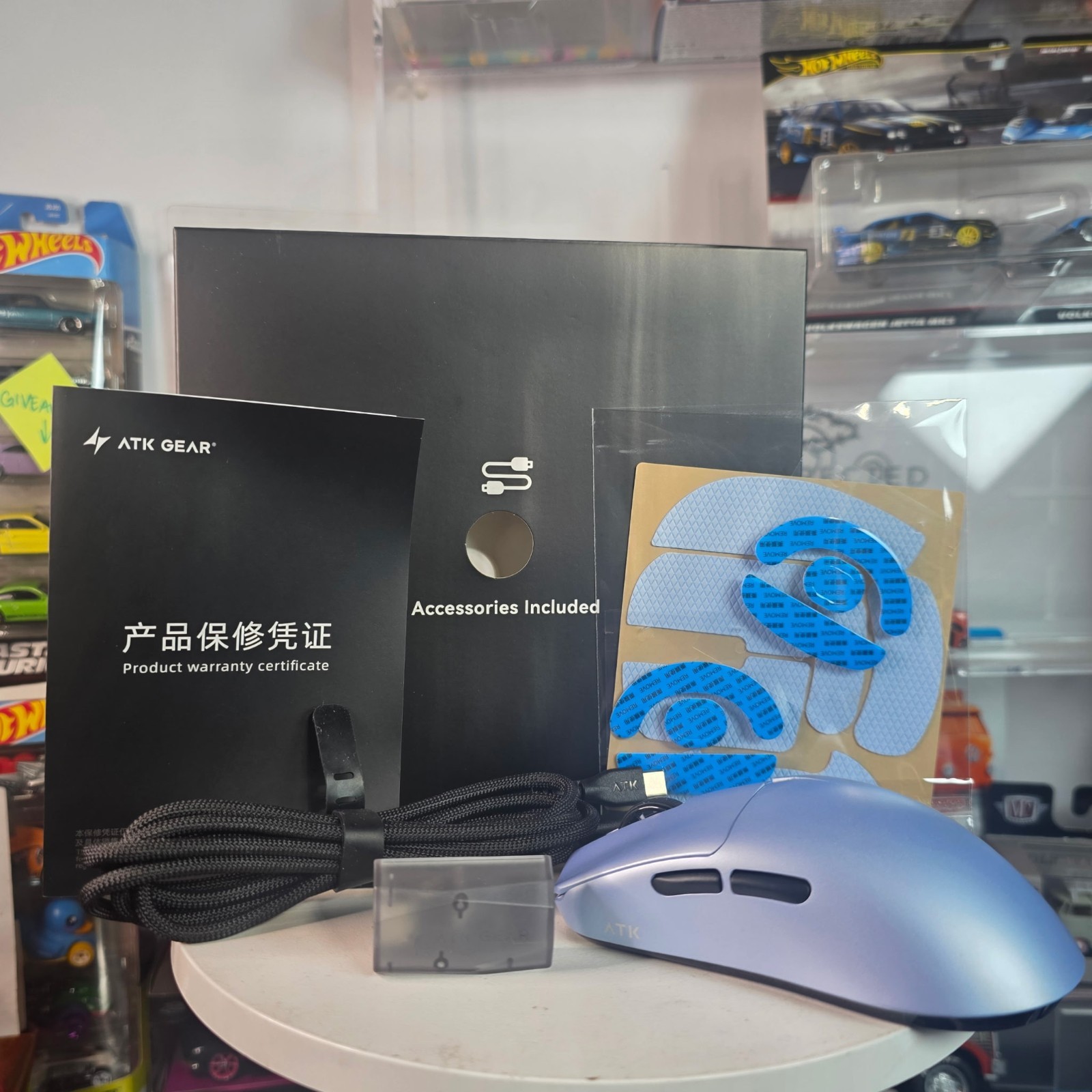 ATK Blazing Sky F1 Ultimate 2.0 Wireless Mouse Blue Cracked Shell