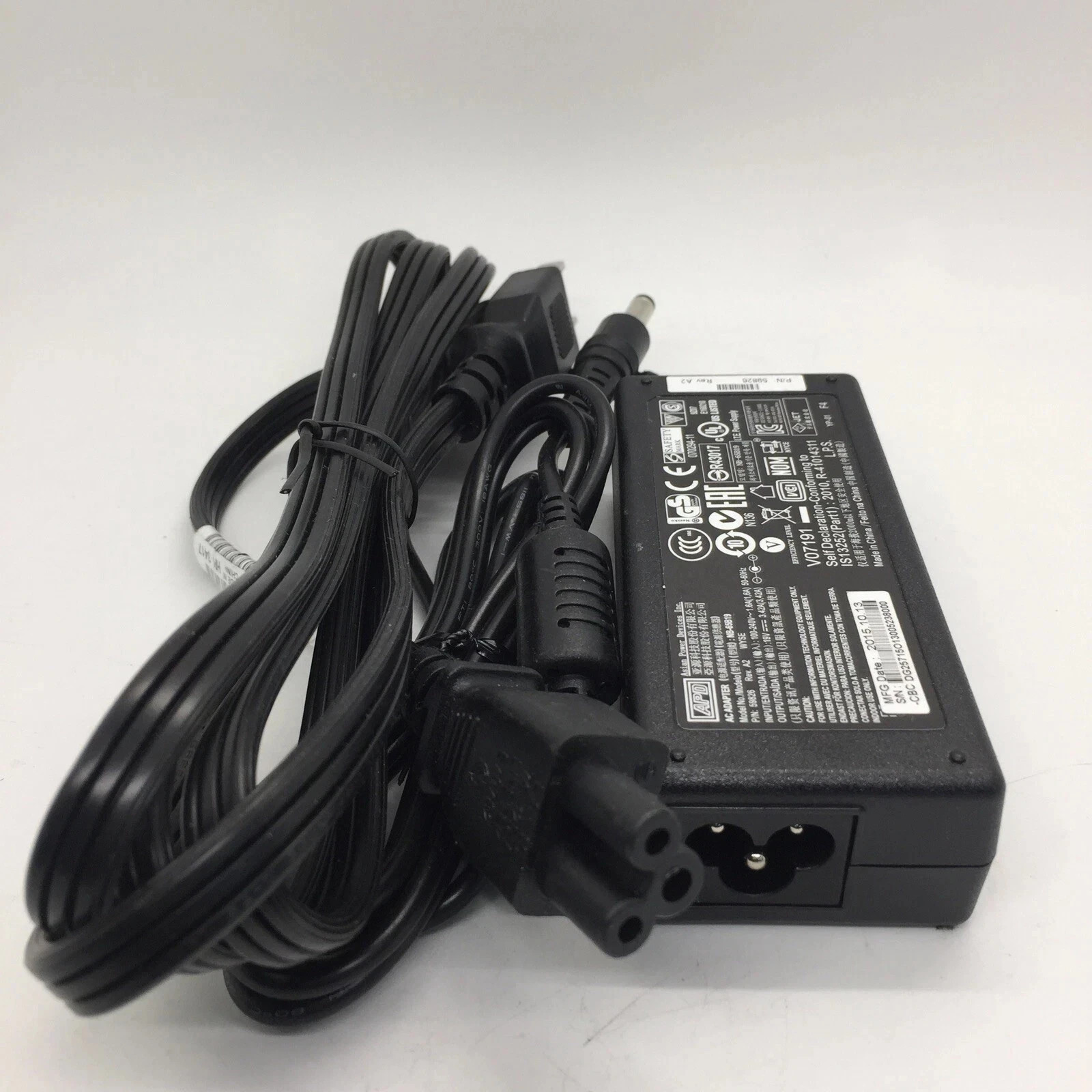 Genuine APD 65W AC Adapter Charger 19V 3.42A 3MGNP NB-65B19-CAA 5.5mm x 2.5mm