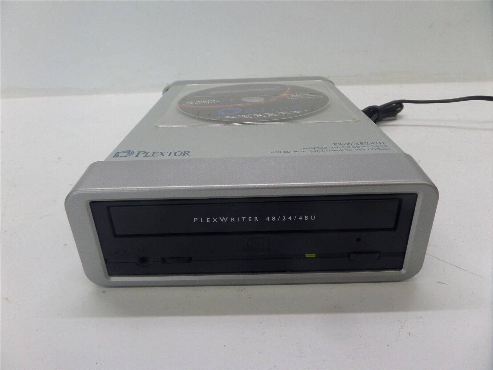 Plextor Plexwriter 48/24/28U Hi-Speed USB 2.0 CD-RW External Drive PX-W4824TU 