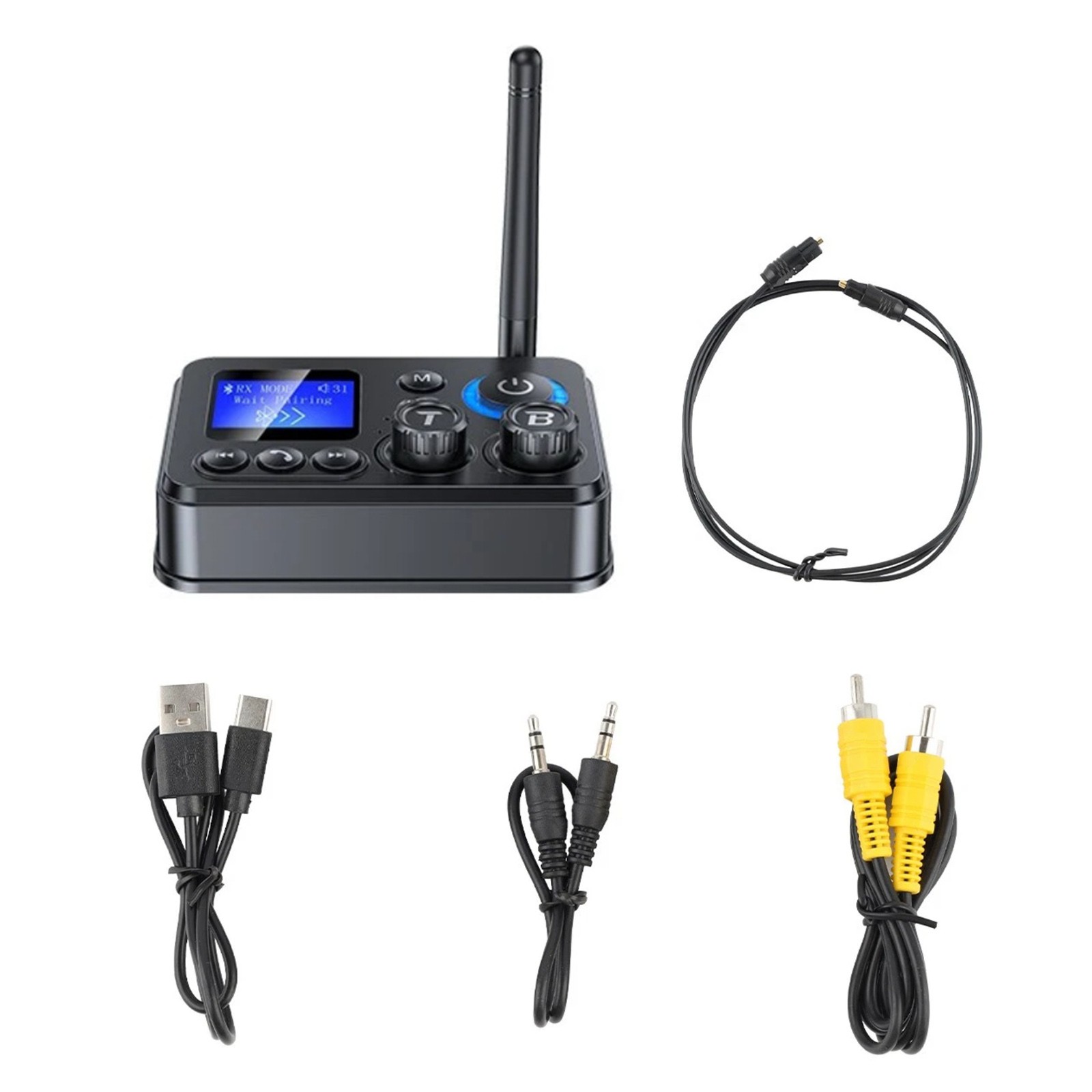 For Bluetooth 5.4 Transmitter Receiver 3.5mm AUX RCA Audio Adapter High Quality