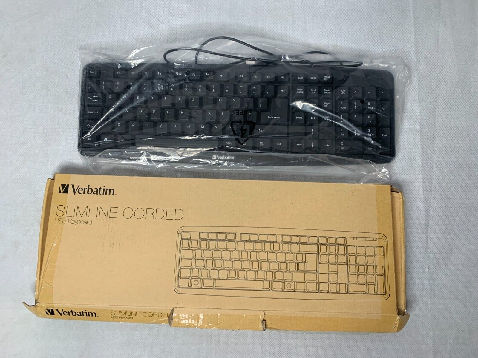 Verbatim 99201 Slimline Corded USB Keyboard