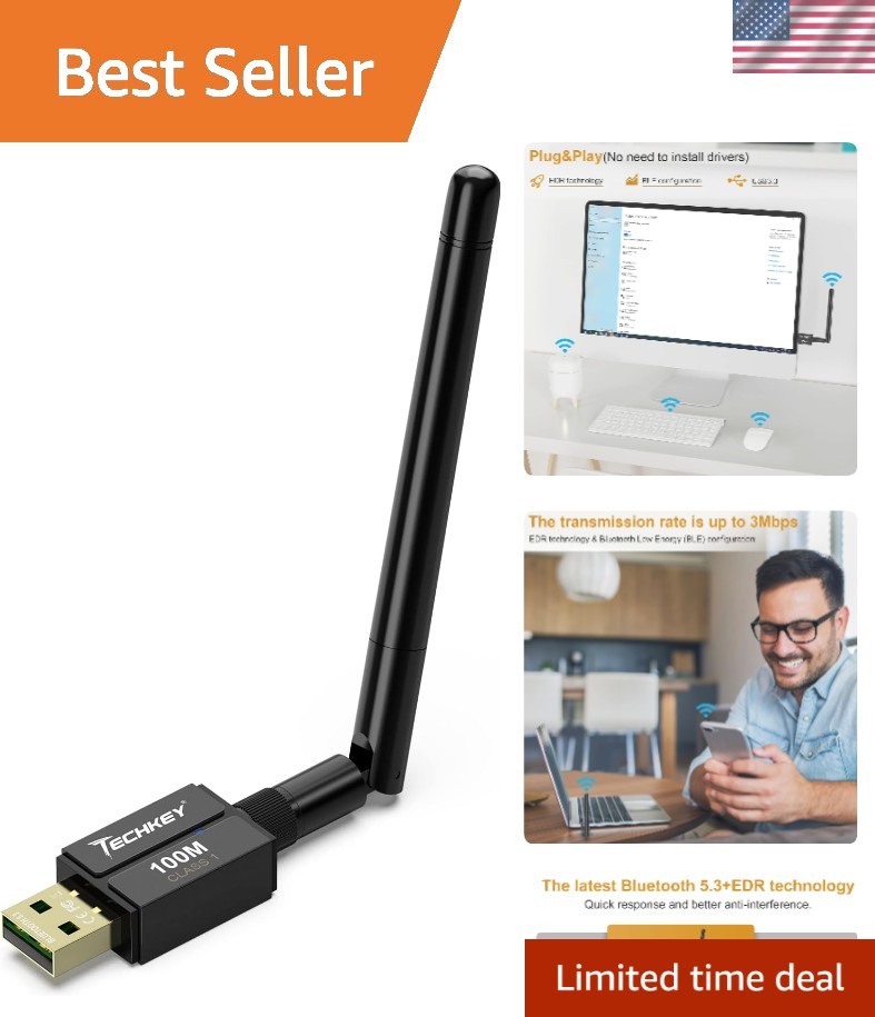 Versatile Bluetooth 5.3 Dongle | Mini USB Adapter for Seamless Printing & More