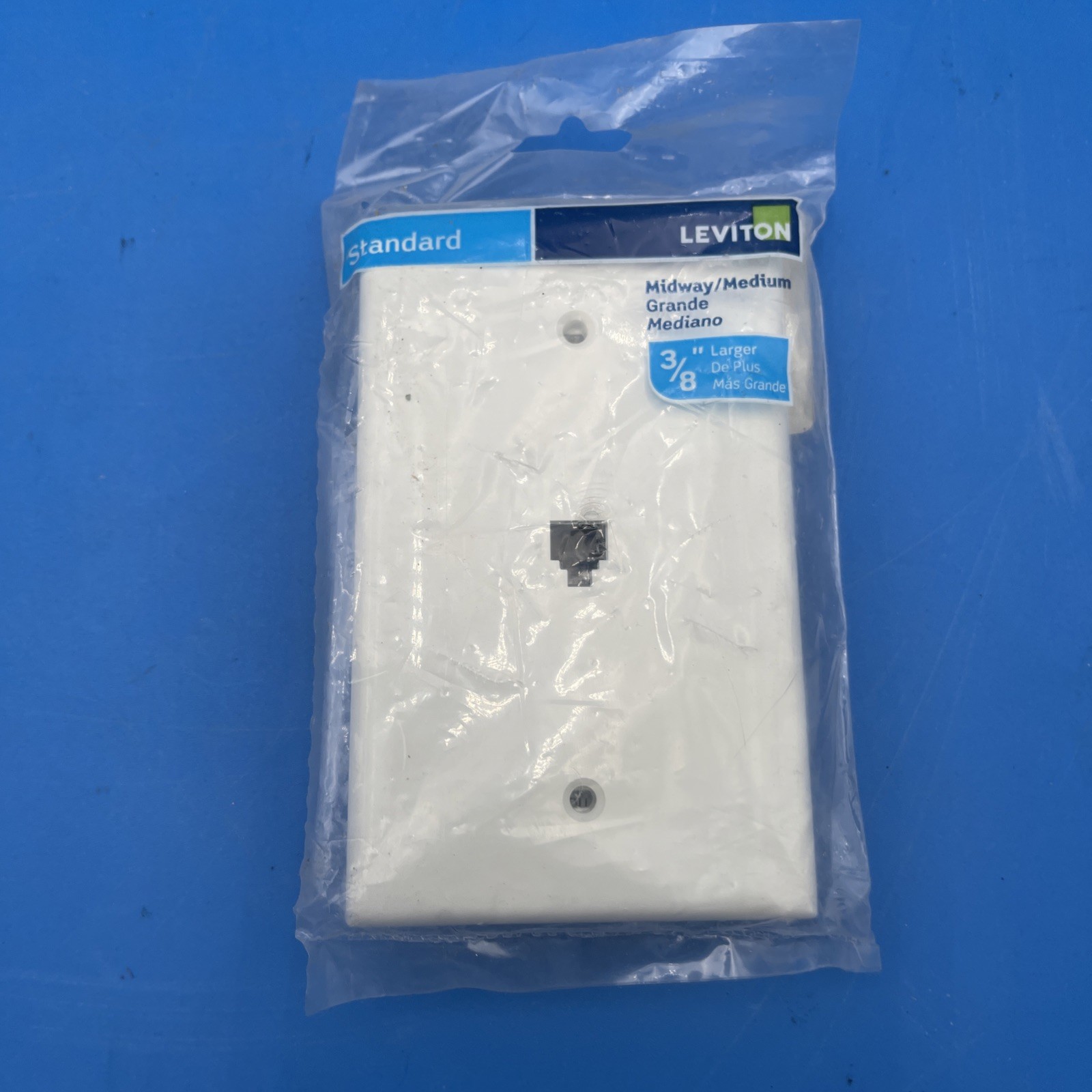 Leviton Midsize Telephone Wall Jack White R72-40539-PMW