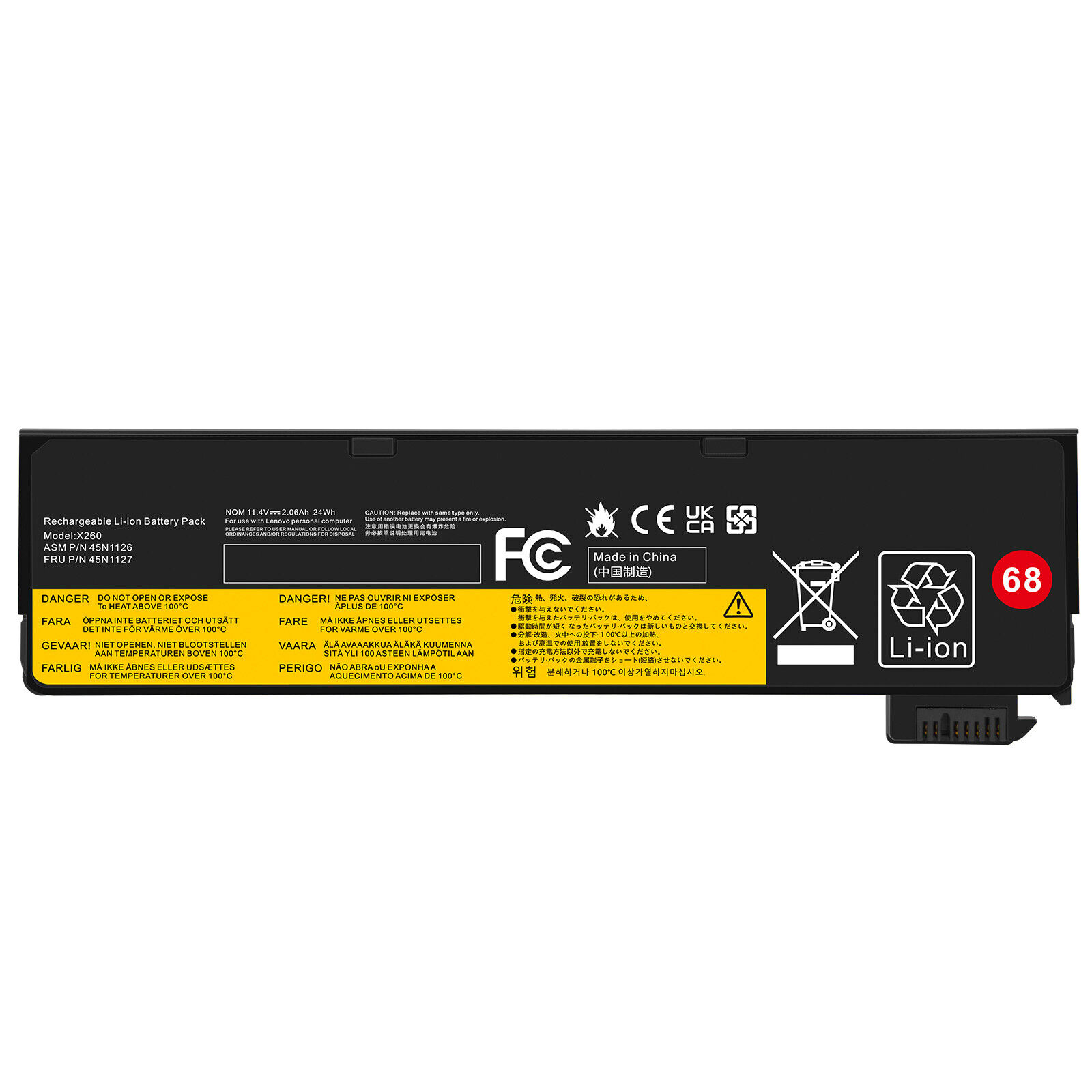 68 X240 240S Genuine Battery for Lenovo Thinkpad X250 X260 X270 T440 T440S T450S