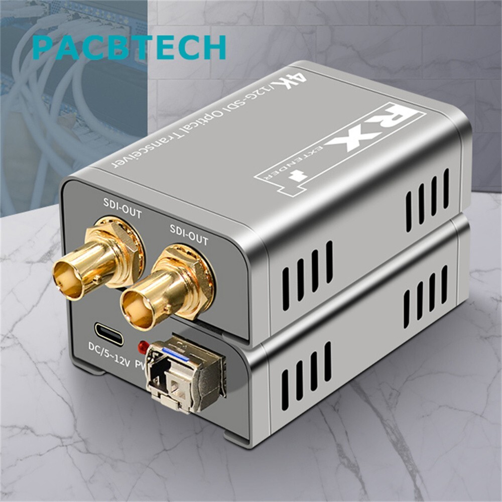 4k 12G SDI Fiber Video converter extender 20km SDI Vdieo converter Optic