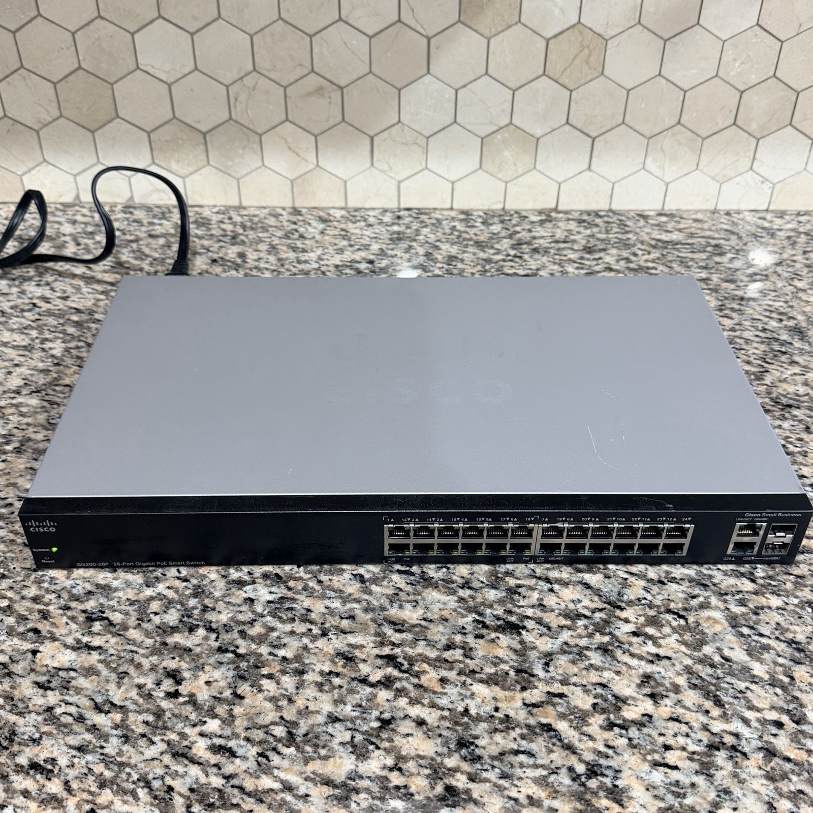 Cisco SG200-26P 26-Port Gigabit PoE Managed Smart Switch