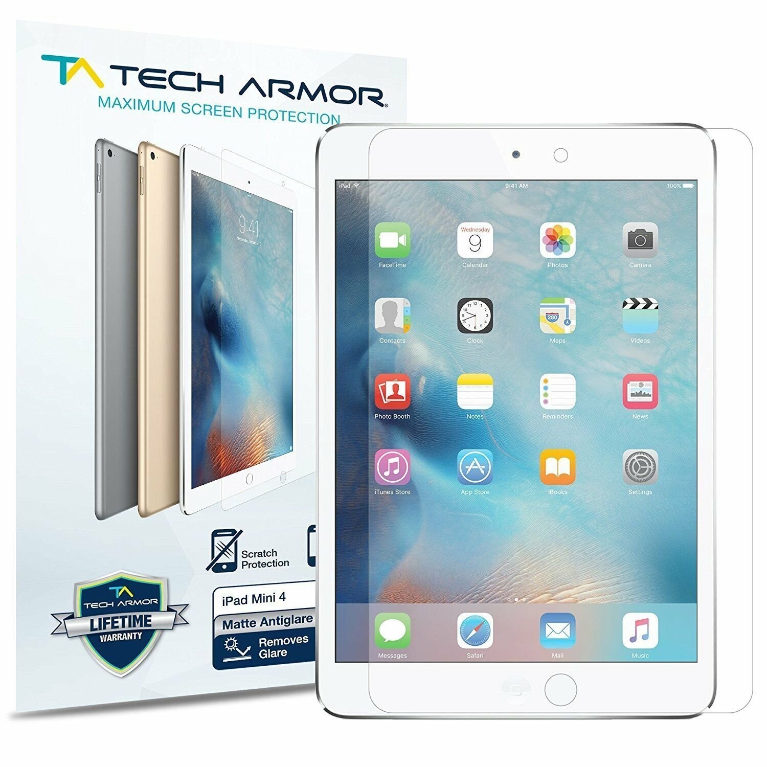 Tech Armor iPad Mini 4 Screen Protector, Anti-Glare/Anti-Fingerprint Apple...
