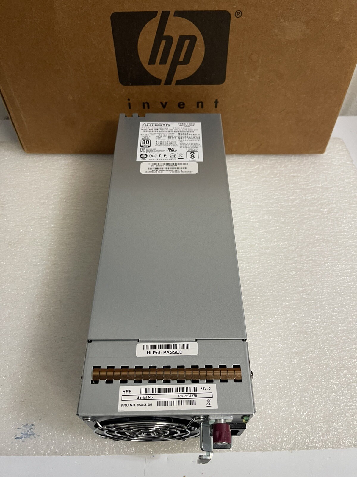 HPE 814665-001 595w ES MSA 2040/2050/1050 power supply 81-00000104-00-01
