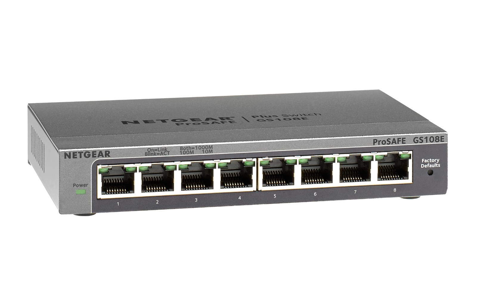 NETGEAR GS108 ProSafe (GS108-400NAS) 8 Port Standalone Gigabit Ethernet Switch