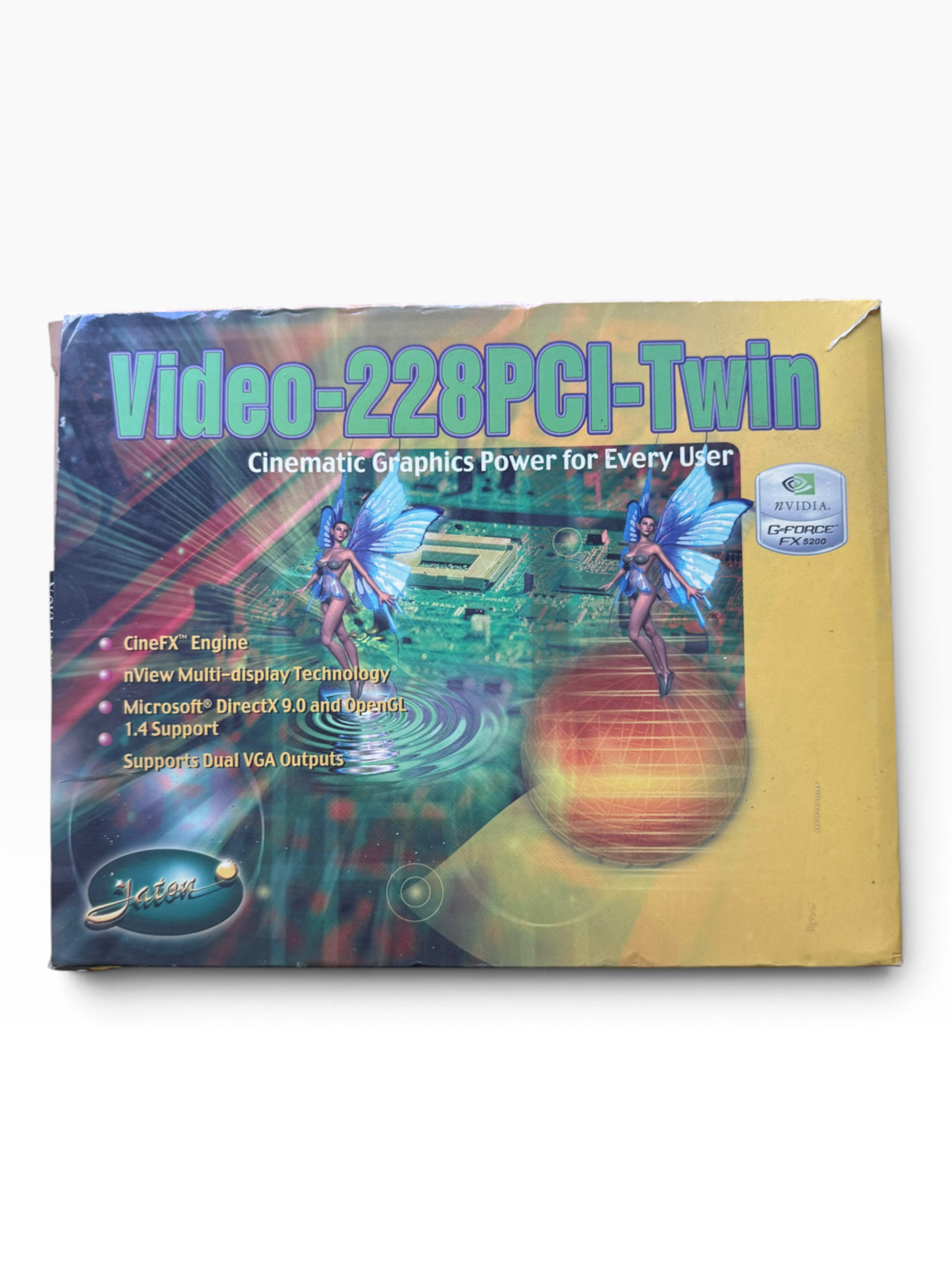 Jaton Video-228PCI-Twin Nvidia G-Force FX 5200 PCI Graphics Card Vintage