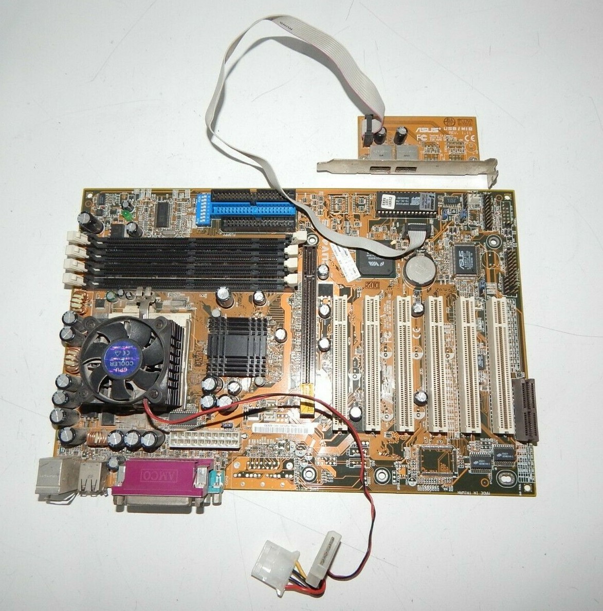 Motherboard ASUS CUV4X-E PGA 370 CPU Celeron 700/128/66/1.7V SL4P8 - Vintage