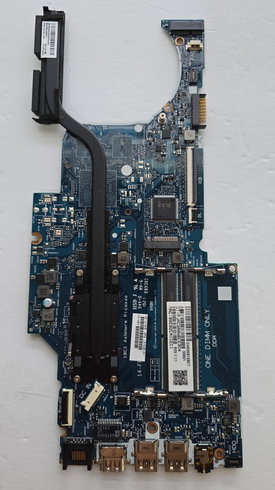 HP 14 DK0028WM Ryzen 3 3200U w/ Radeon Vega Mobile Laptop Motherboard L51928-601