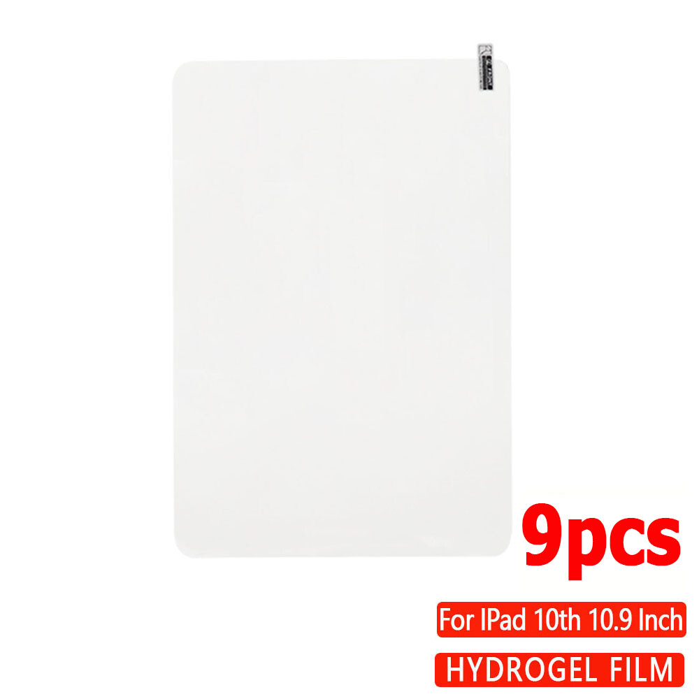 9Pcs HD Clear Tablet Screen Protector Protective Film For iPad Series