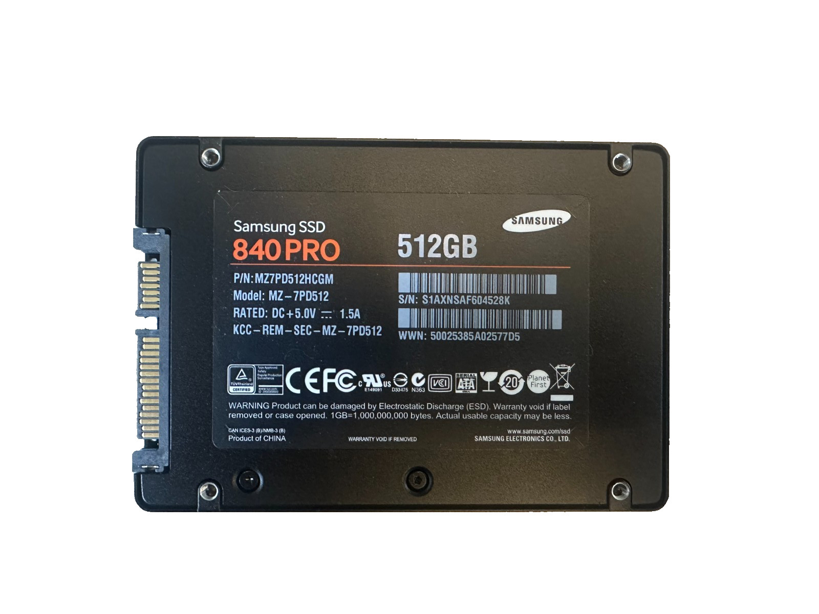 Samsung 840 Pro 512GB Internal 2.5" (MZ-7PD512) SSD