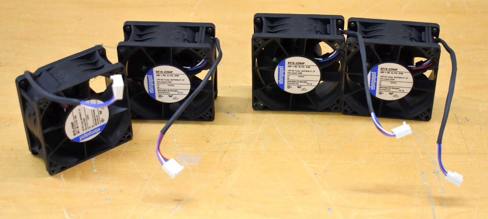 Lot Of 4  EBMPAPST 8218 J/2H4P DC Axial Fan 80X80X38mm 130 CFM ,20-58VDC
