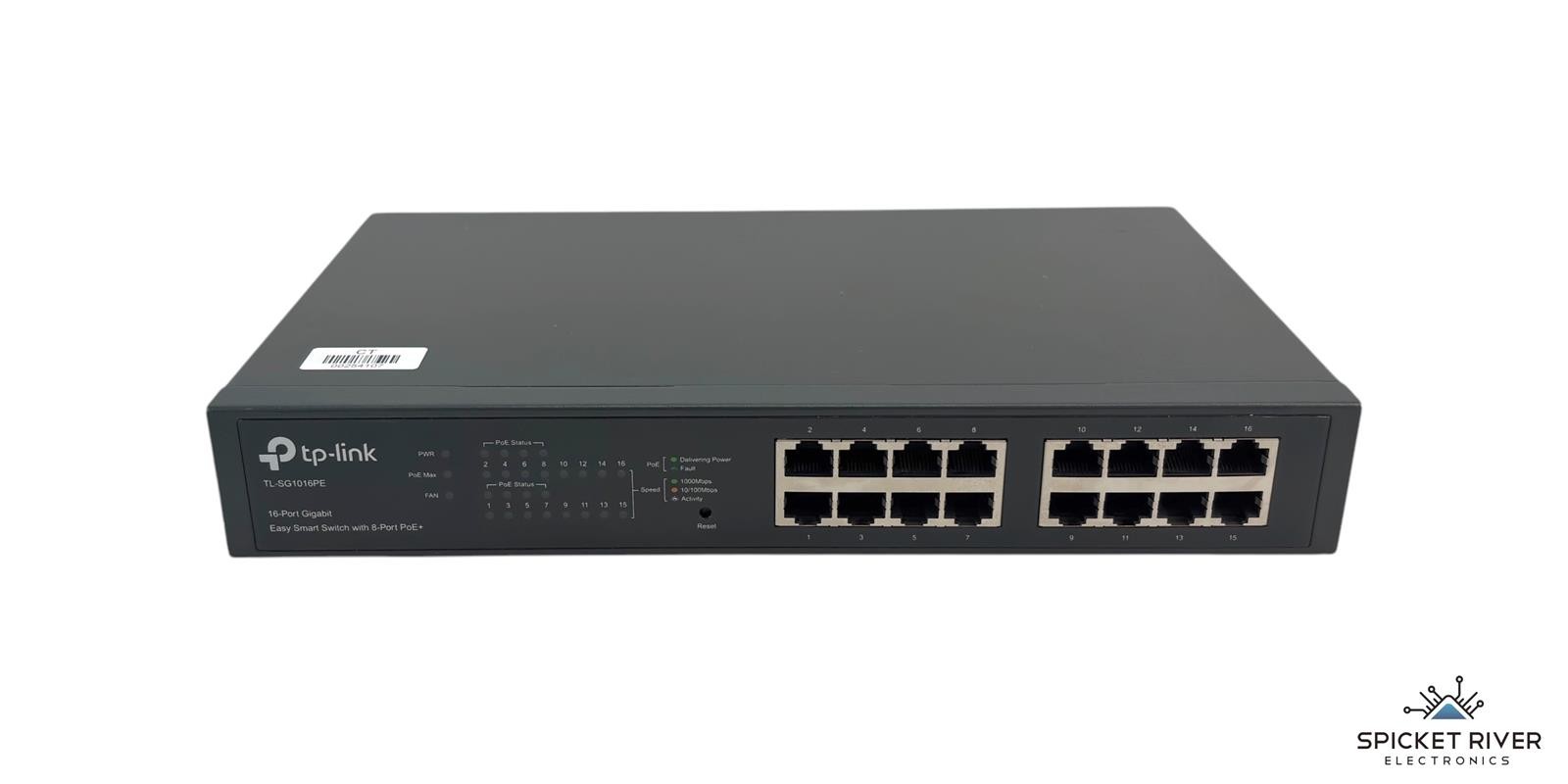 TP-Link TL-SG1016PE 16-Port Gigabit Easy Smart Switch w/ 8-Port PoE+