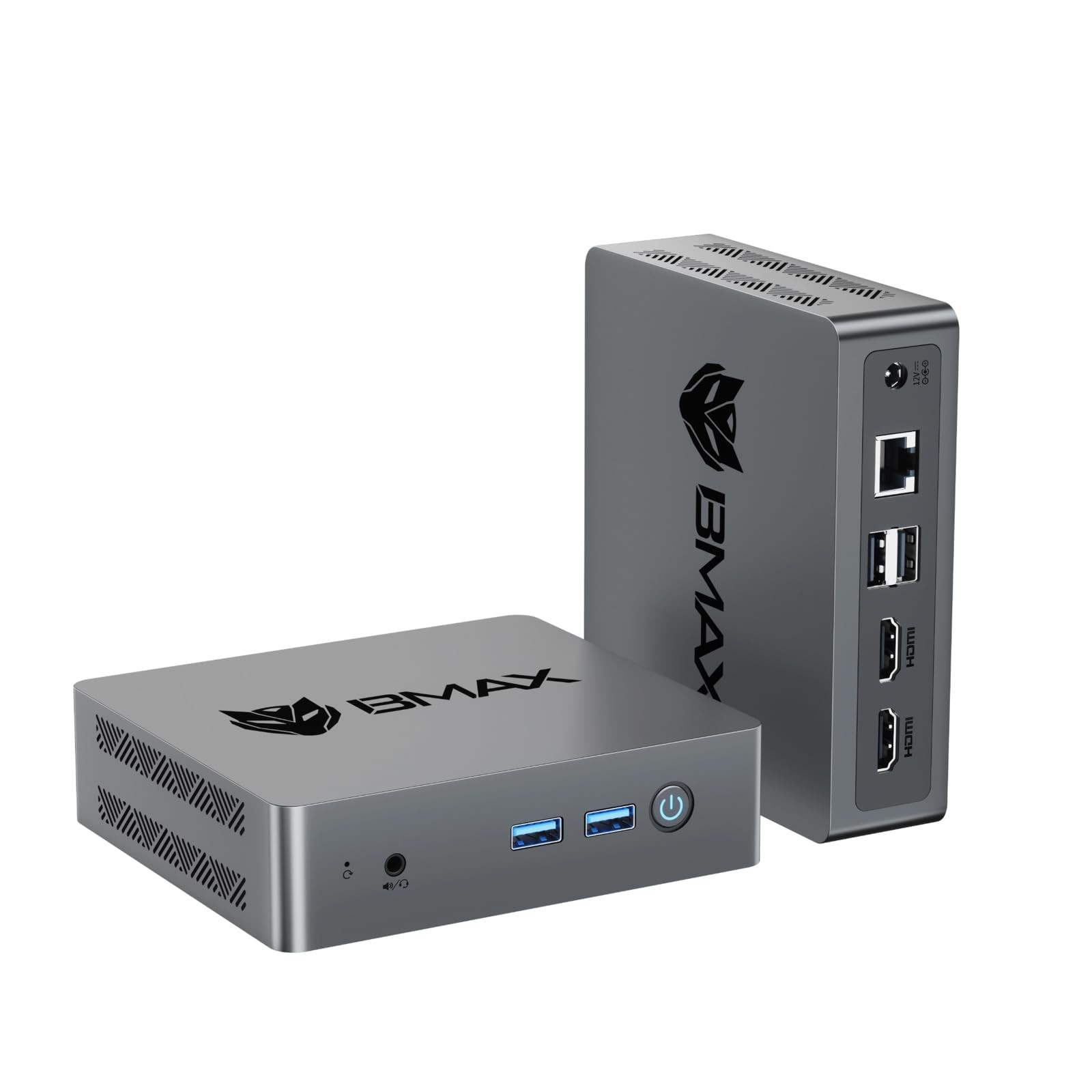 Bmax Mini PC, Intel N4500 Processor Up to B3 Pro-8GB+256GB-N4500, Dark Gray