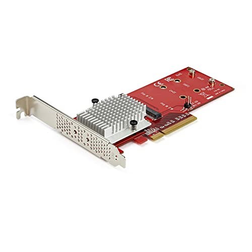 StarTech Dual M.2 NVMe SSD PCIe Adapter x8/x16 2242/2260/2280 No Bifurcation