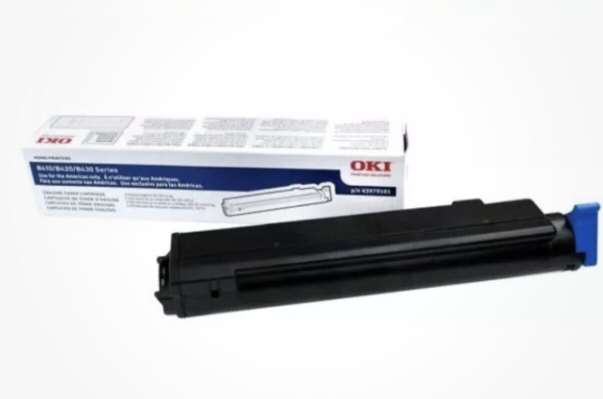 Okidata Black Toner Cartridge 43979101 For B410 B420 MB460 MB470 MB480 3.5k New
