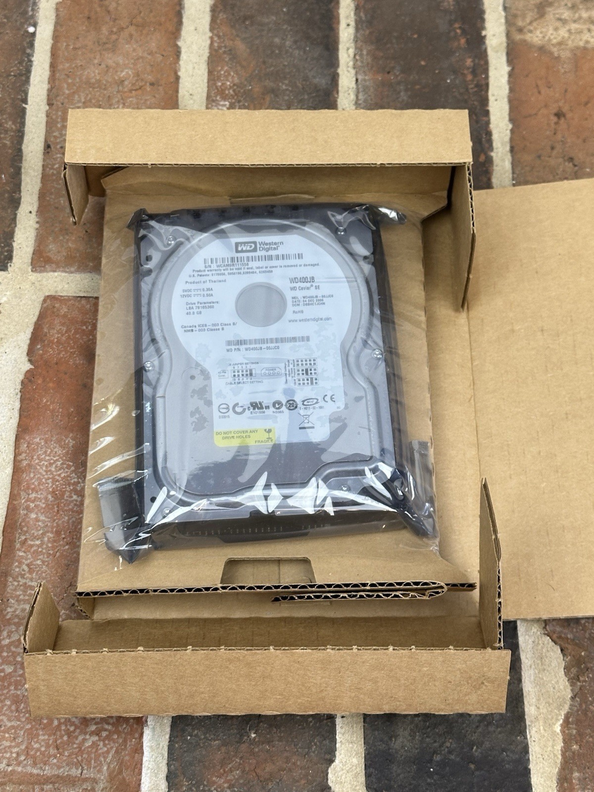 Western Digital WD400JB Caviar SE Internal Hard Drive 40GB IDE PATA 40 Pin EIDE