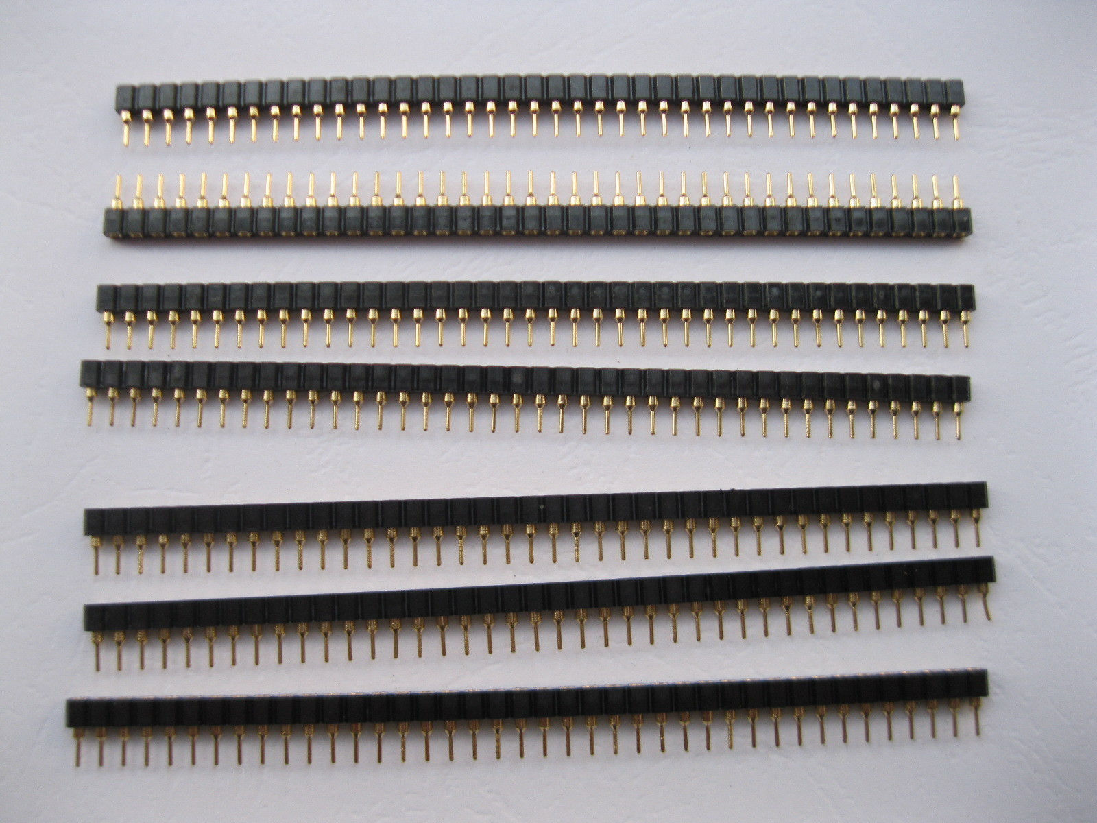 12 pcs Pitch 2.54mm 1x40 L7.43mm Breakable Male Pin Header Single Row Strip New