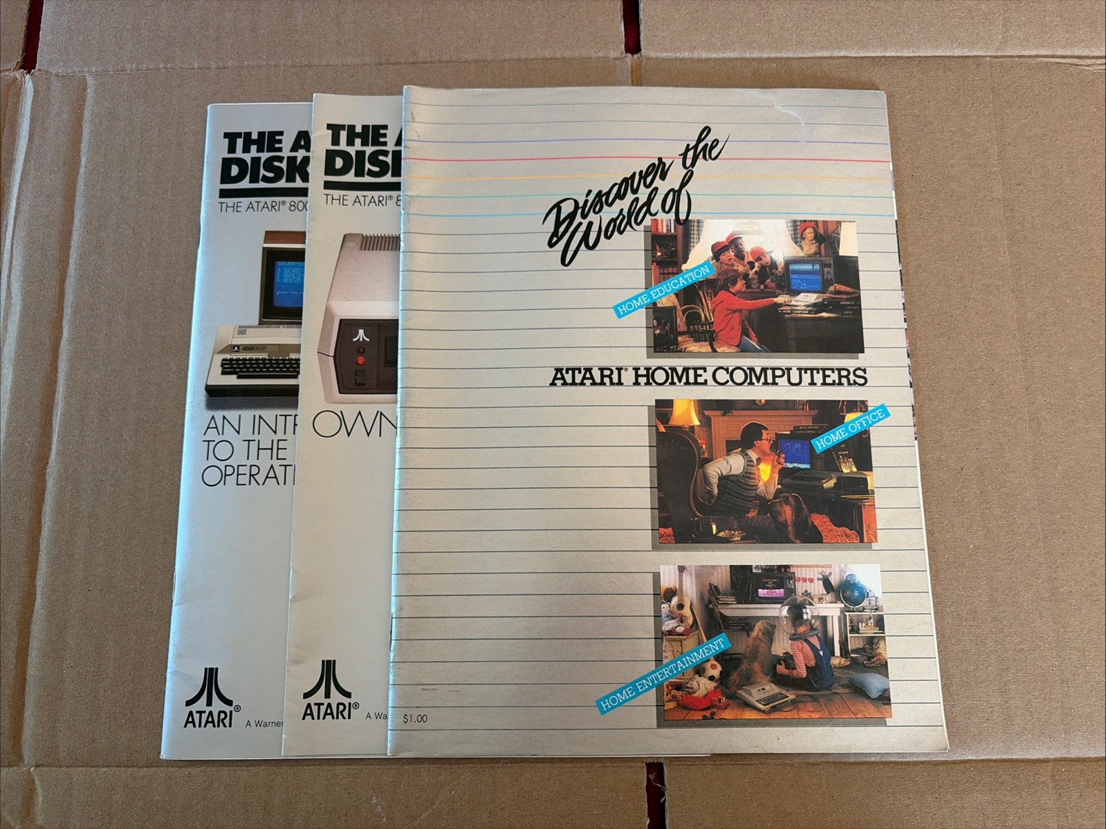 Atari home computers Manual with two 810 manuals