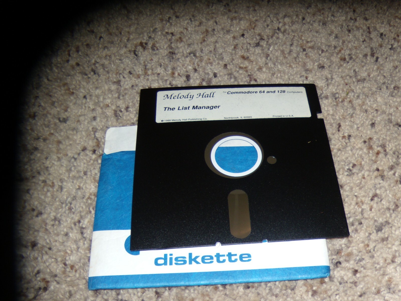 The List Manager Commodore 64 C64 Program on 5.25" disk 