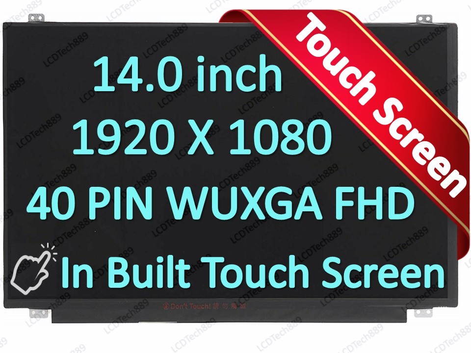 Lenovo FRU: 01LW093 LED LCD On-Cell Touch Screen 14" FHD IPS Replacement Display