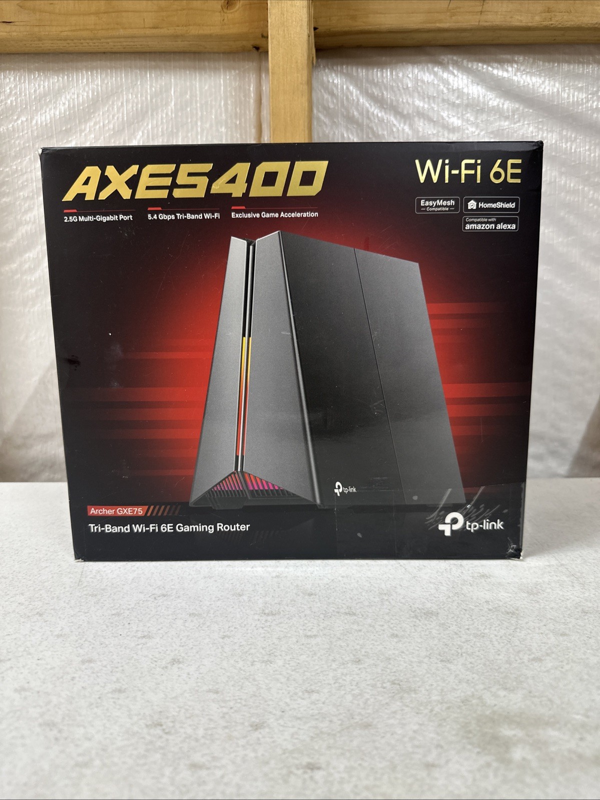 TP-Link Archer GXE75 Wi-Fi 6E AXE5400 Tri-Band Gaming Router USB 3.0 EasyMesh