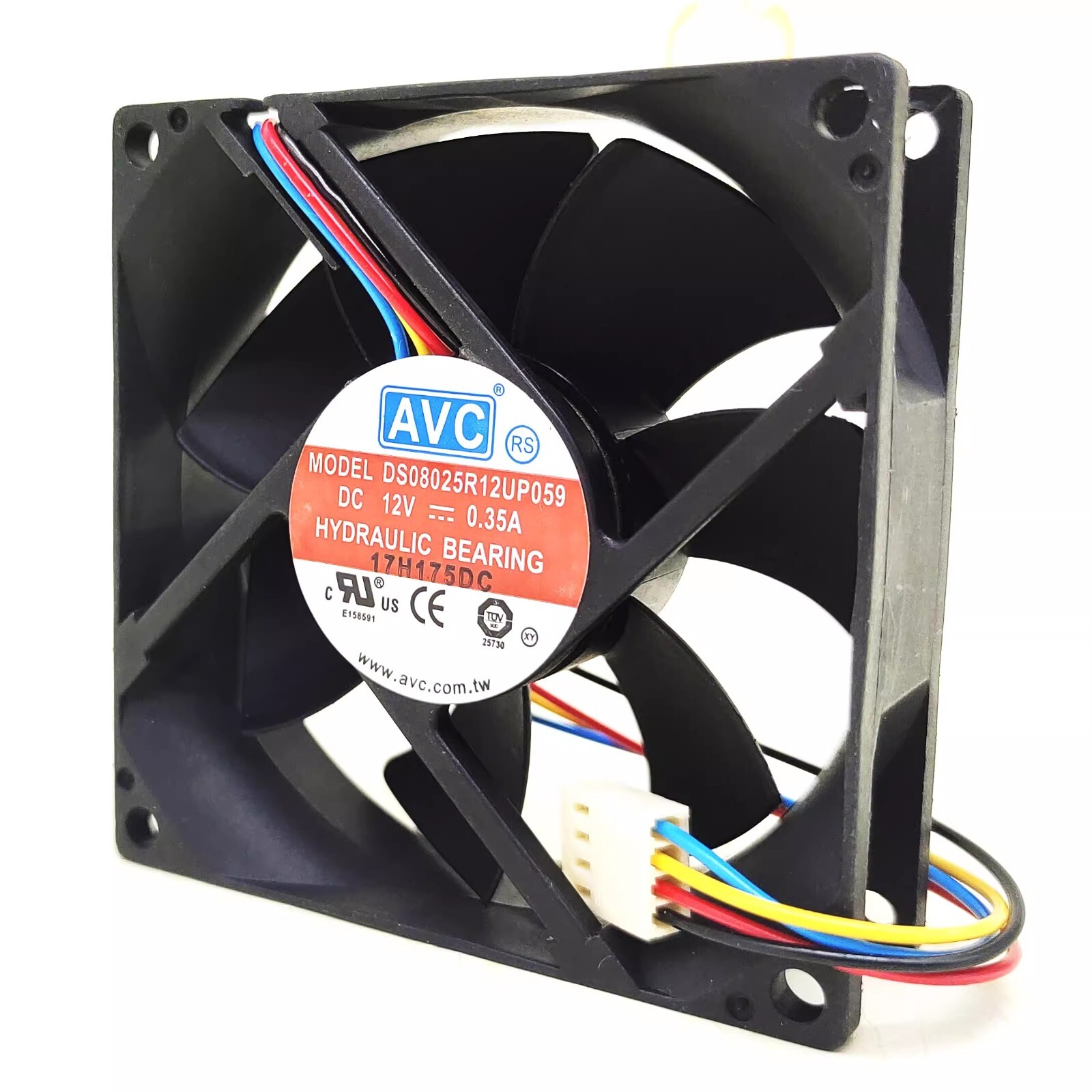 AVC DS08025R12UP059 8025 12V 0.35A 8CM 4-pin cooling fan