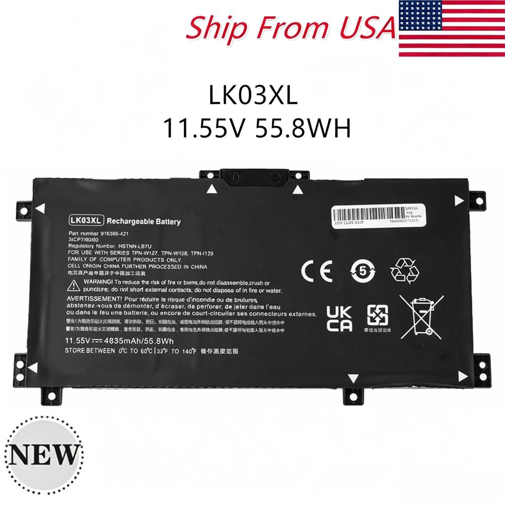 OEM Genuine LK03XL Battery For HP ENVY X360 15-BP 15M-BQ 17M-CE 17-BW L09281-855