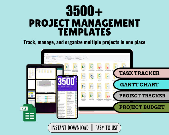 3500+ Project Management Template Excel,Management Spreadsheet,Gantt Chart Excel