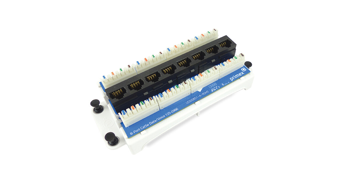 Primex 125-0986 8-PORT CAT5E DATA/VOICE MODULE