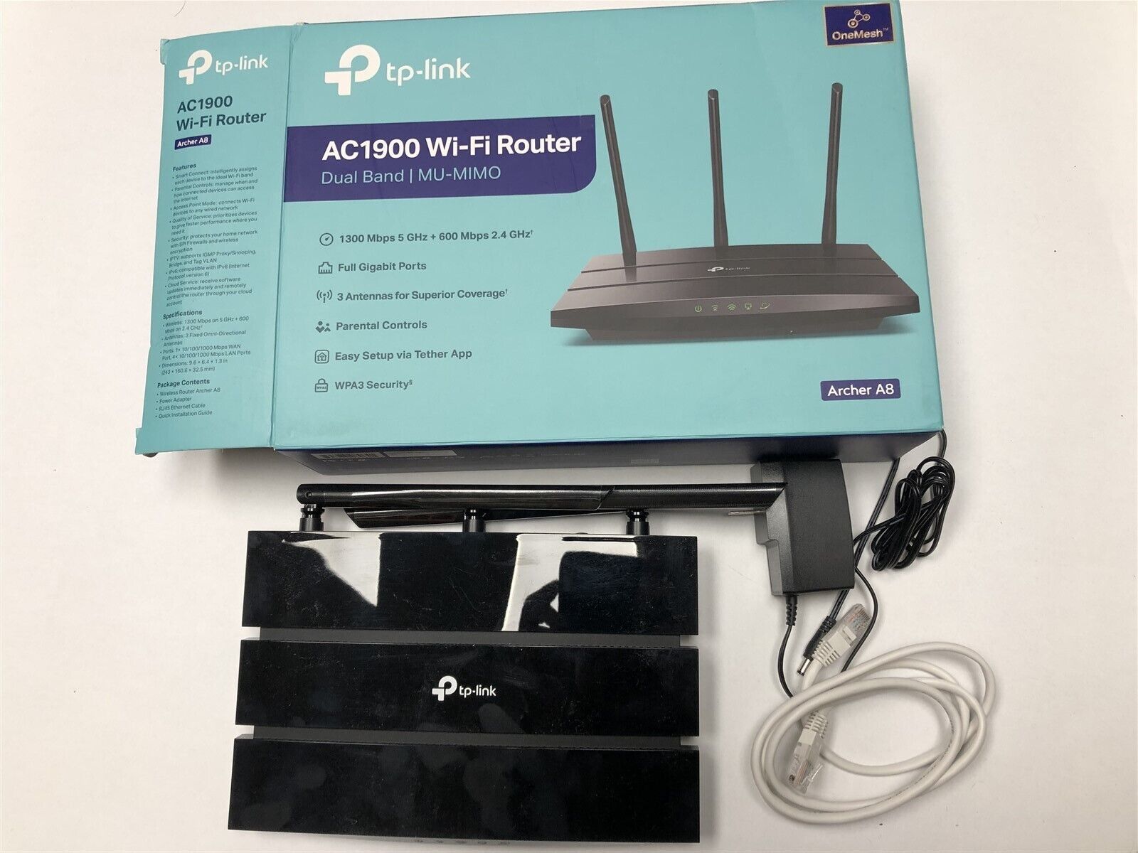 TP-Link ARCHER C5 AC1200 Wireless Dual Band Gigabit Router with 3x 5dBi Antennas