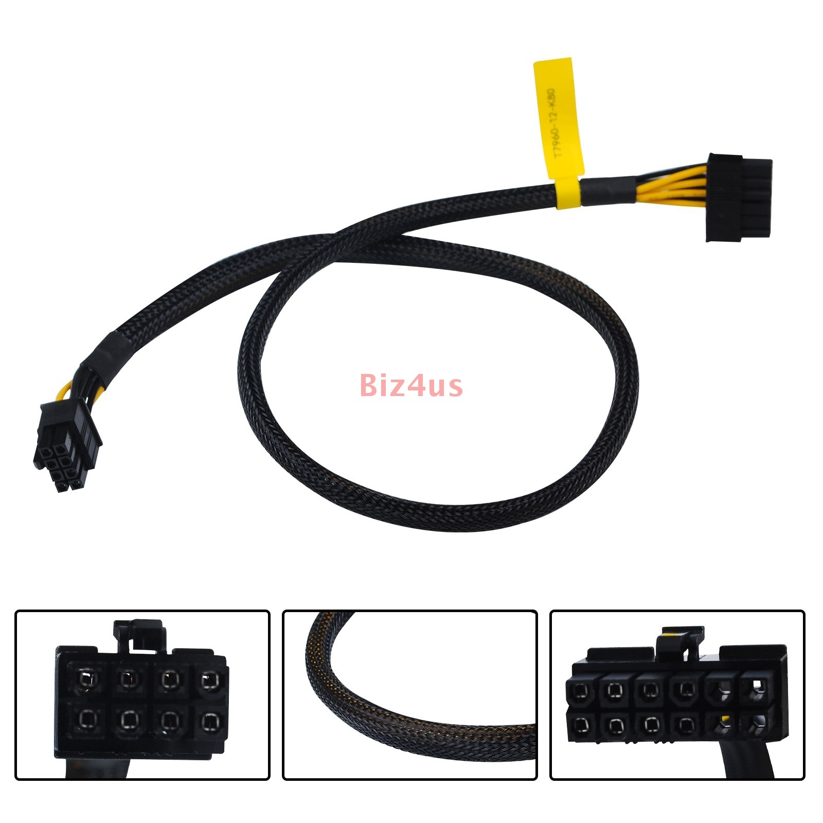 12pin to 8pin PCIE Power Cable for DELL T7960 Nvidia K80 M60 M40 P40 P100 60cm