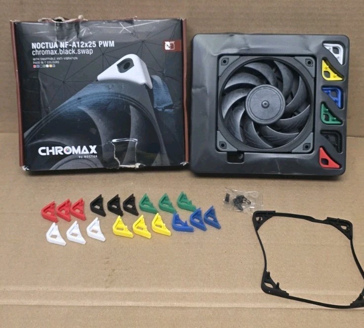 Noctua NF-A12x25 PWM chromax.Black.swap, Premium Quiet Fan, 4-Pin (120mm, Black)