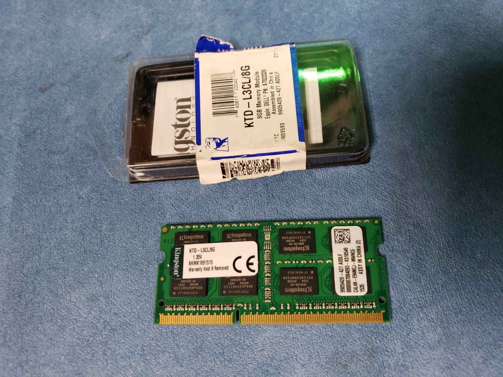 Kingston 8GB  KTD-L3CL/8G 1.35V Laptop DDR3L-1600(1x8GB)