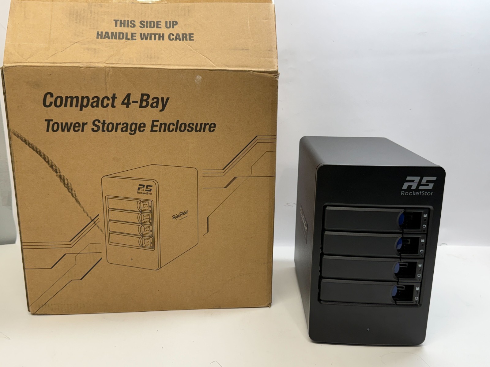 HighPoint RocketStor 6114V 4-Bay USB-C SATA RAID STORAGE ENCLOSURE