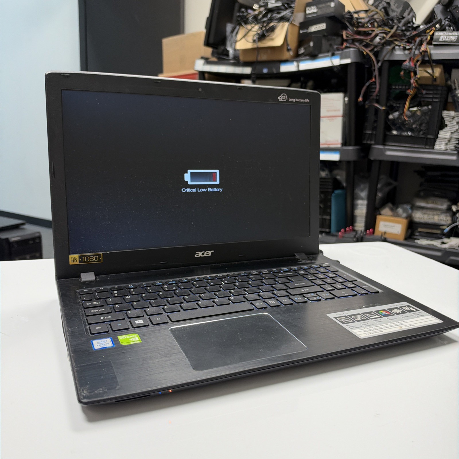 *BIOS PASS Acer Aspire E 15 E5-575G 15.6" Laptop Intel Core i5-6200U NO RAM/HD